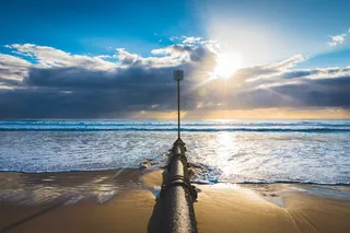 澳大利亚，曼利海滩，海洋，波浪，云，天空，旅行，海滩