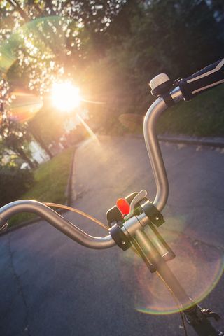 斯洛文尼亚，卢布尔雅那，日落，自行车，骑行，自行车，太阳，阳光