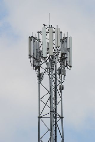 继电器、天线、塔、发射机、技术、天空、低角度视图、通信