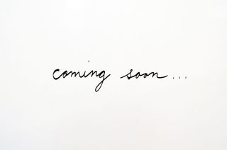 即将到来，即将到来，手写，文本，即将到来，消息，公告，公告