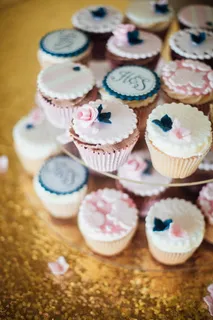 婚礼, 婚礼, 蛋糕, 蛋糕, 纸杯蛋糕, 鲜花, 粉色, 黄金