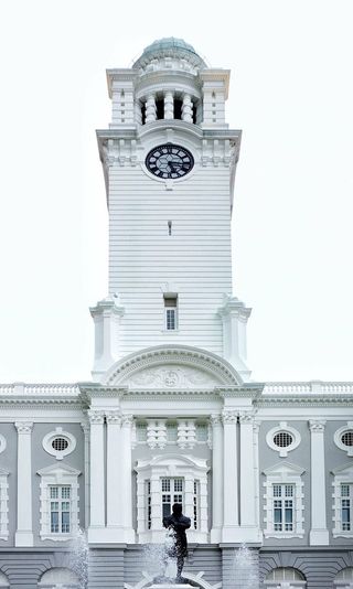 建筑、建筑、时钟、立面、透视图、时间、窗户、建筑外部