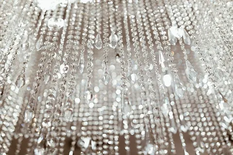 水晶吊灯特写