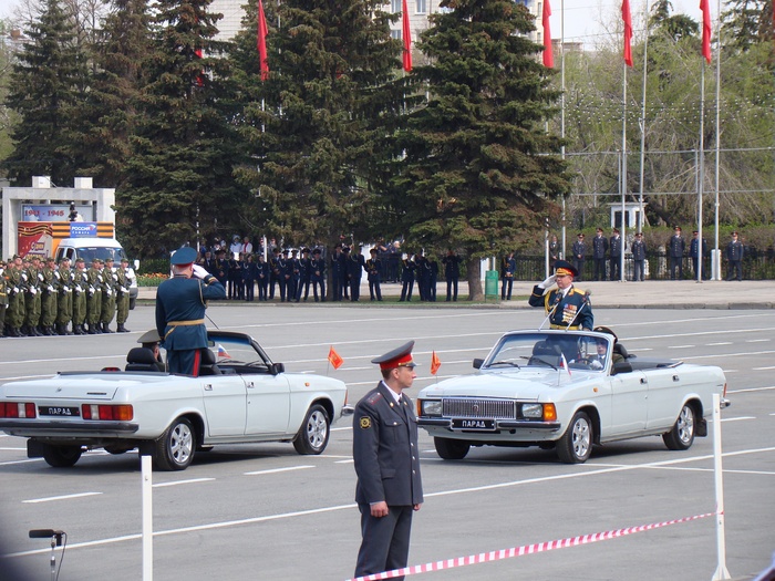 游行, 胜利日, 地区, 萨马拉, 卫兵司令, 游行指挥官, 报告, Gaz 24