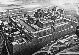 对以色列耶路撒冷所罗门神庙的描绘