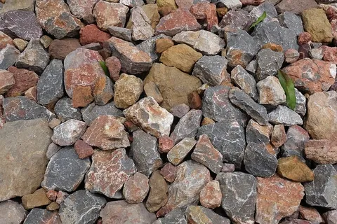 岩石、土壤、地面、土地、泥土、材料、土壤、植物