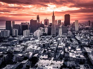 美国，旧金山，神奇，风景，全景，城市，旧金山，美国