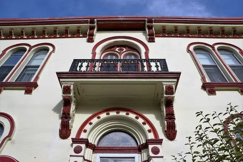 住宅、立面、加拿大、哈利法克斯、建筑、阳台、窗户、门