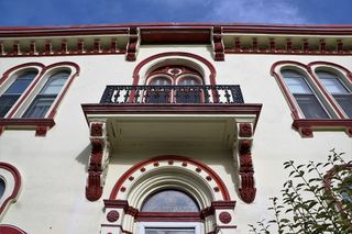 住宅、立面、加拿大、哈利法克斯、建筑、阳台、窗户、门