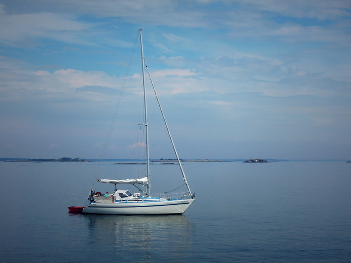 船，帆船，海，平静，芬兰湾，海船，芬兰，赫尔辛基