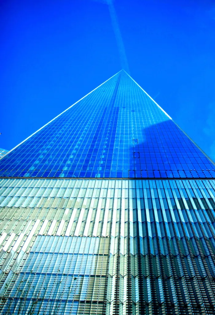 美国纽约，美国富尔顿街285号，蓝色，一个世界，天空，窗户