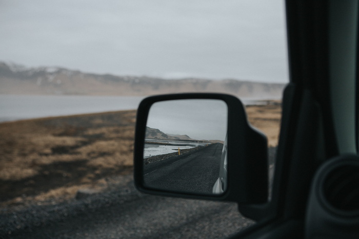 汽车、侧面、后视镜、车辆、模糊、道路、旅行、运输