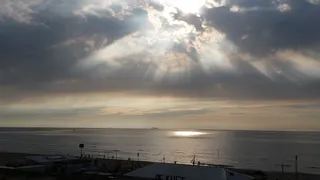 海滩，天空，日落，荷兰，水，云天，大海，美丽的大自然