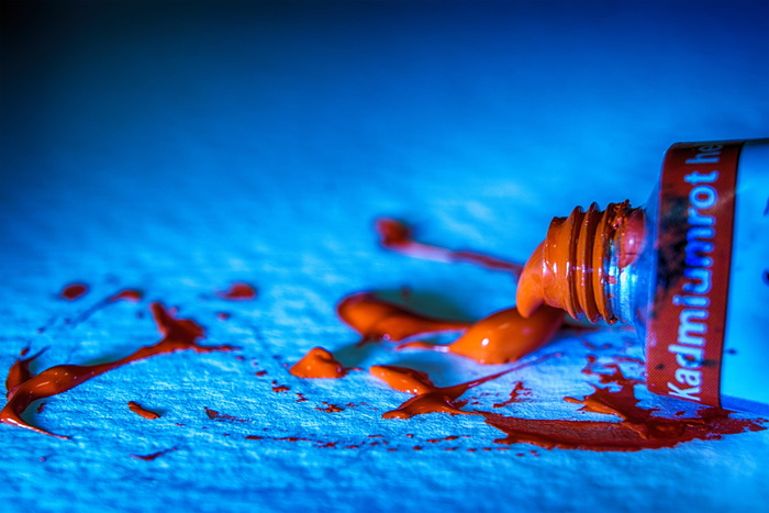 颜色，彩色管，艺术，绘画，油漆，水彩，管，红色