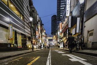 城市，道路，人，街道，建筑，建筑物，市中心，日本