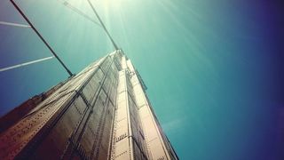 高角度摄影，棕色，桥梁，低角度，角度，建筑，摄影，白色