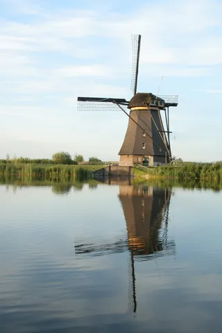 mill，kinderdijk，荷兰，荷兰，旅游业，磨坊叶片，景观，可再生能源