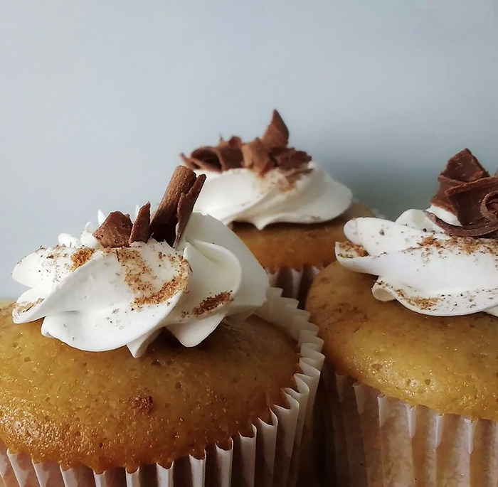 食物，美味，美味食品，镜头，细节，卡布奇诺，巧克力，纸杯蛋糕