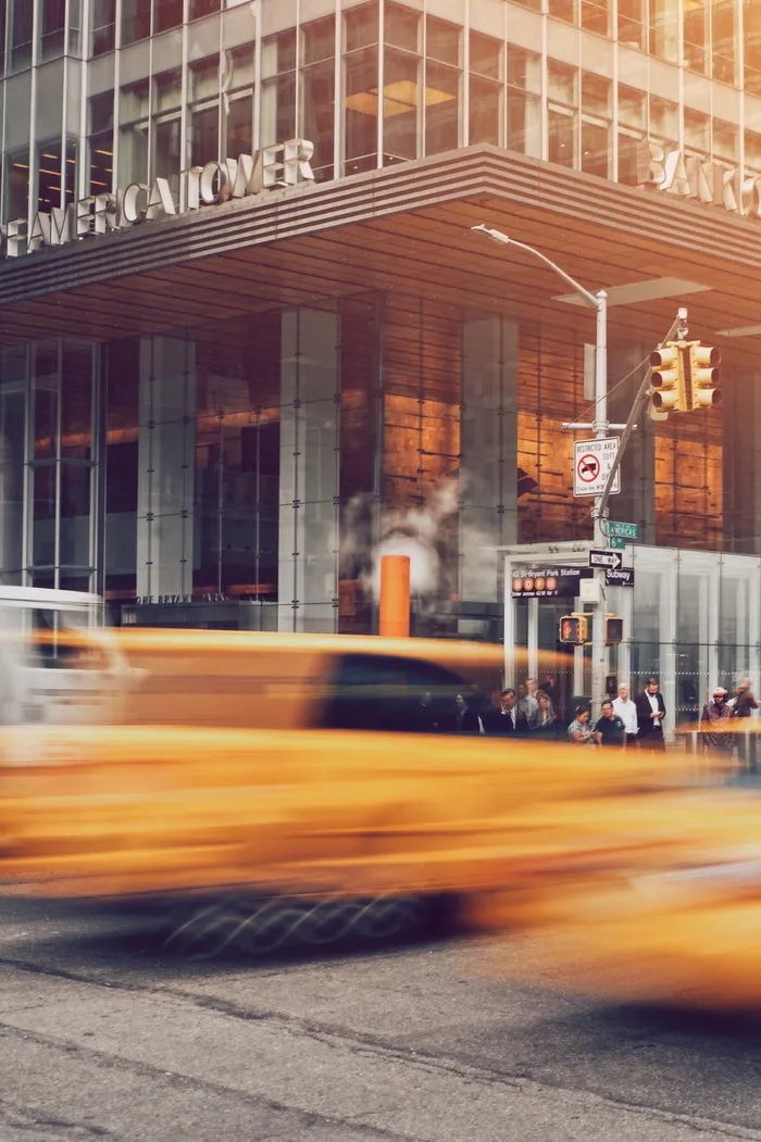 路, 街, 忙, 曼哈顿, 交通, 纽约, 出租车, 城市