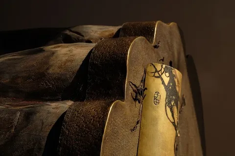 艺术、手工制作、餐具、黄金、oriento、雕塑、金属、室内