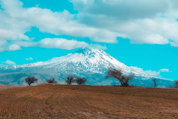 火山景观照片