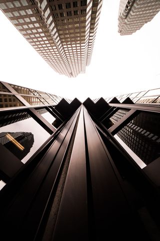 高层建筑, 建设, 天空, 抬头, 现代设计, 摩天楼, 城市, 城市