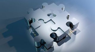 拼图，拼图的碎片，连接，拼图，被覆盖的存储卡，一起，连接，拼凑在一起