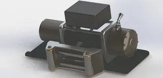 绞车，模型，动画，室内，黑色，无人，灰色，工作室拍摄