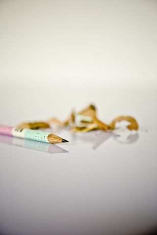 倾斜照片, 铅笔, 铅笔屑, 倾斜, 照片, 铅笔, 指出, 木