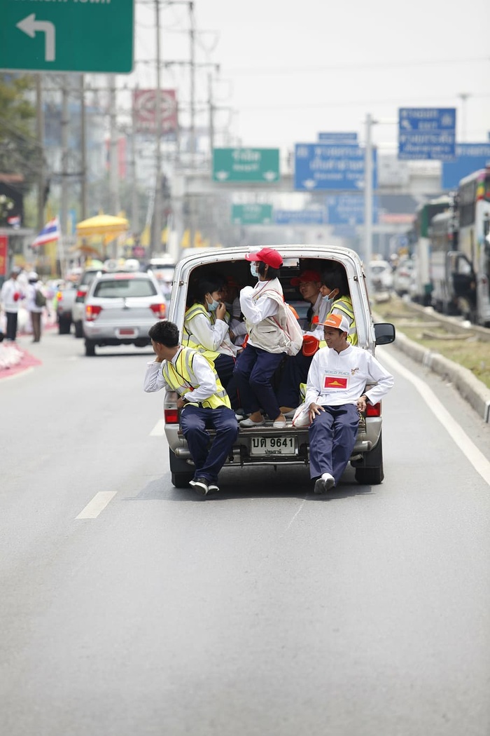 泰国，街道，道路，汽车，人，超载，交通，混乱