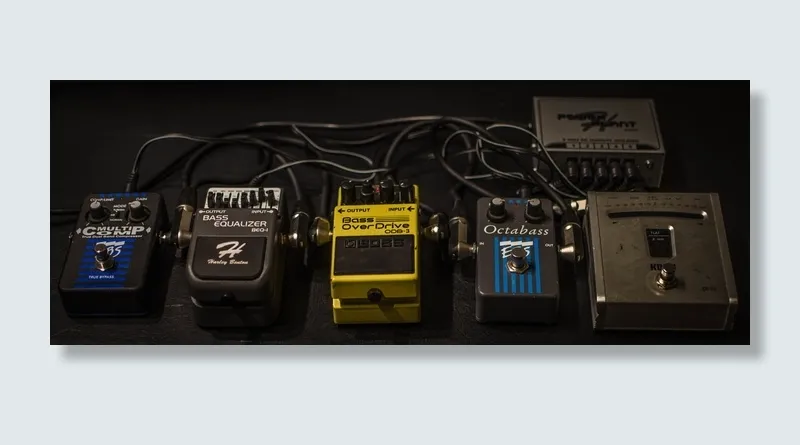 各种颜色失真吉他踏板，音乐，effektgerät，低音，超速档，失真，踏板，压缩机