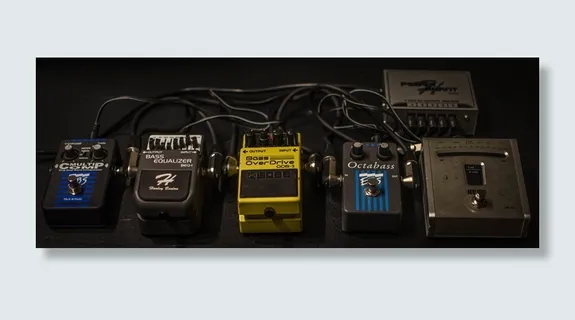 各种颜色失真吉他踏板，音乐，effektgerät，低音，超速档，失真，踏板，压缩机