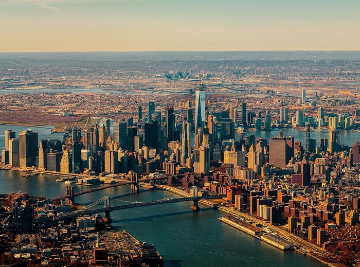 鸟瞰、景观、建筑、身体、水、摄影、桥梁、建筑