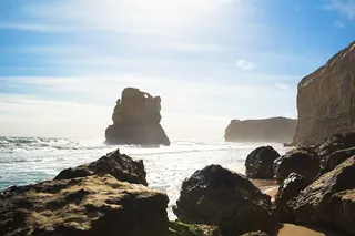 岩石，海岸，海洋，海洋，水，波浪，自然，悬崖