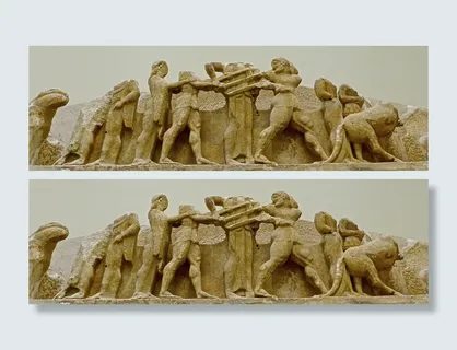 雕刻, 救济, 罗马, 砂岩, 浅浮雕, 雕塑, 古代, 装饰