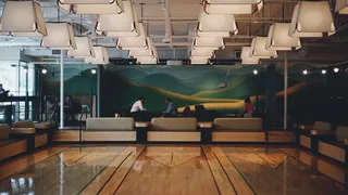 美国，本顿维尔，第八街市场，工作区，洗牌板，现代，寒冷，室内