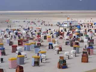 博库姆、海滩、度假、夏季、俱乐部、高角度视图、大型物体群、天空