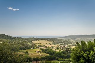 景观, 海, 小山, 地中海, 自然, 夏天, 愿景, 乡村生活