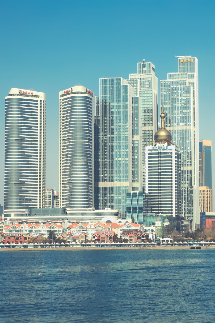建设, 娄, 海洋, 海滩, 美丽, 摩天大楼, 城市, 建筑外观