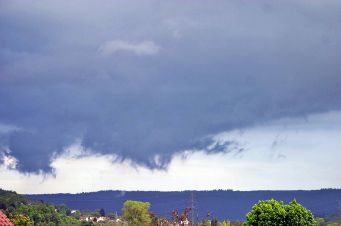 雨前，云，天气，蓝色，雨，情绪，戏剧，黑暗