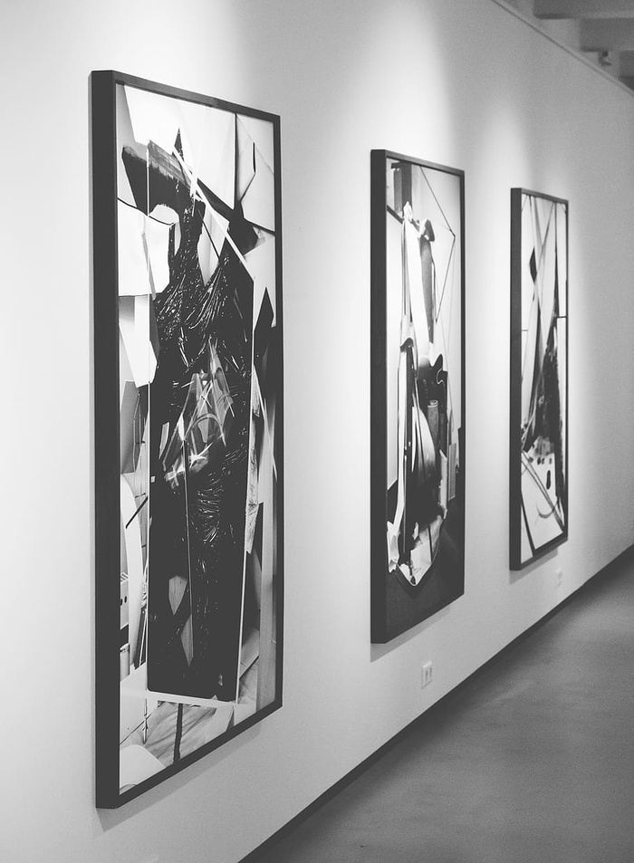 黑白、艺术、墙壁、抽象、建筑、艺术展览、美术馆、艺术品