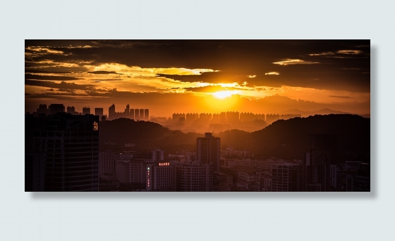 城市，日落，广州，建筑，建筑外观，建筑，建成结构，景观