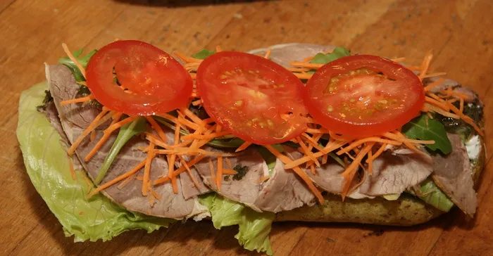 三明治、羊腿、羊羔肉、味道、食物、沙拉、餐饮、点心