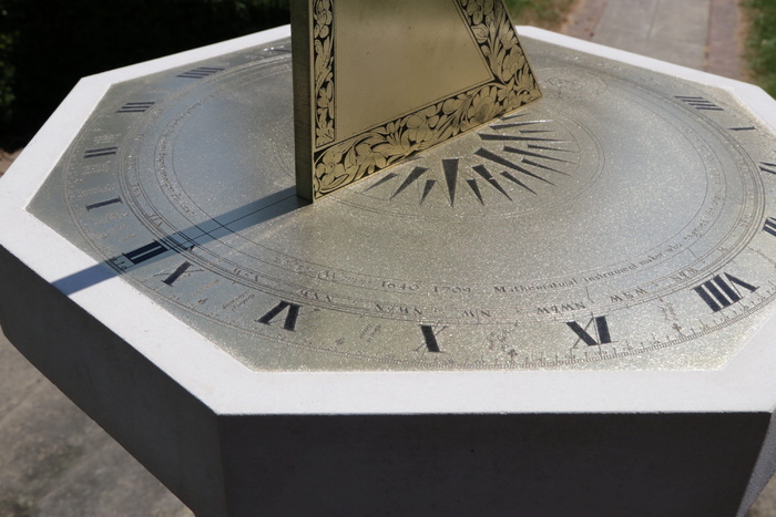 日晷、日晷、庄园、基座、时间、特写、无人、白天