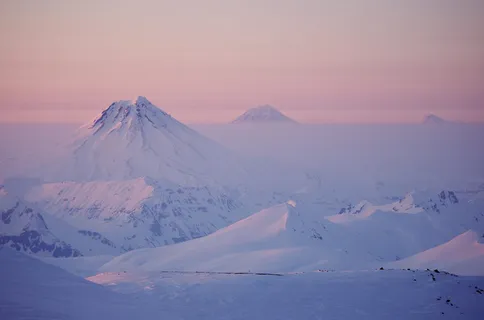 照片,山脉,覆盖,雪,火山,小山,山脉,傍晚 照片,山脉,覆盖,雪,火山,小山,山脉,傍晚