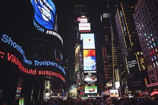 纽约曼哈顿时代广场夜景