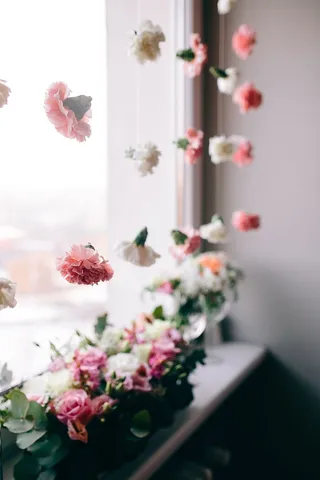 花瓶里的五颜六色的花