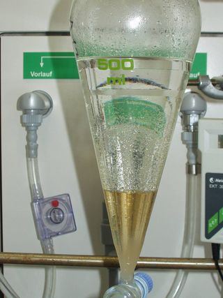 分离漏斗、提取物、萃取、化学、实验室、活塞、合成、特写