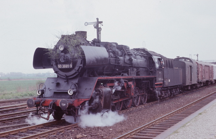 蒸汽机车、reichsbahn、br 50、火车、怀旧、维斯玛·罗斯托克、火车-车辆、轨道交通