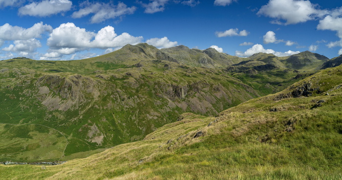 湖区，山脉，坎布里亚，英格兰，风景，全景，景观，环境